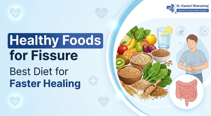 Fiber-rich healthy foods for fissure recovery and constipation relief